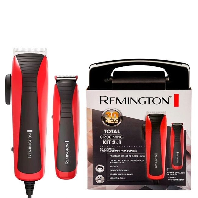 REMINGTON HAIR CUT KIT MAQUINA DE CORTE PATILLERA HC4055T
