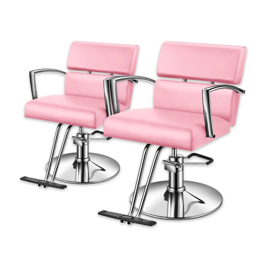 COMBO 2 SILLONES DE PELUQUERÍA MISURI ROSA